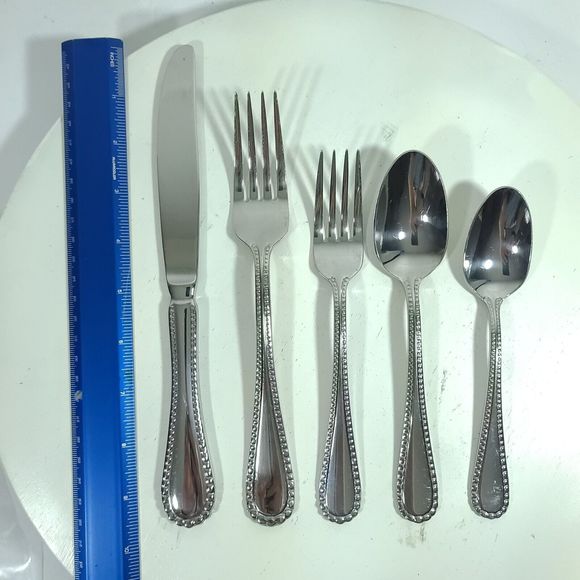 Oneida Pebblebrook Silverware Single Set Of Five Pices - Picture 5 of 8